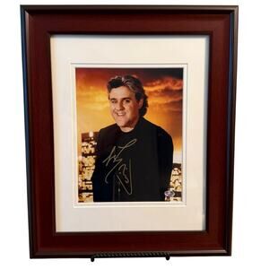 Jay Leno Autograph Talk Show Host The Tonight Show Framed Photo 14x17 COA